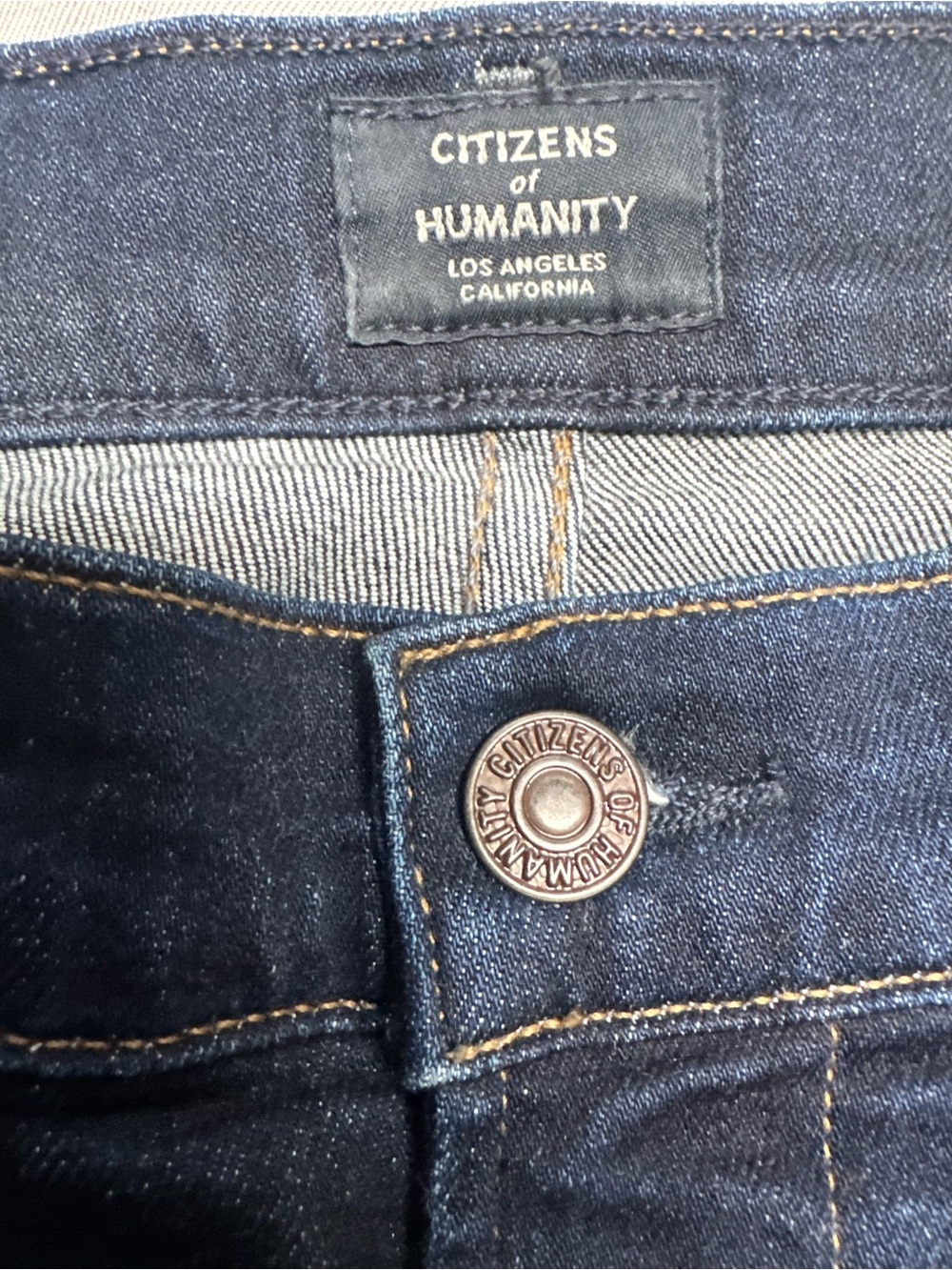 Citizens of Humanity Rocket Crop High Rise Skinny Ankle Jeans 28 Dark Wash - Picture 3 of 8